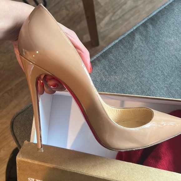 Christian Louboutin So Kate 120 Patent Nude 39.5 - Picture 4 of 7